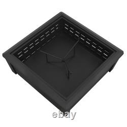 Sealey Dellonda 35 Square Outdoor Fire Pit Black With Mesh Safety Screen DG43