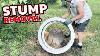 Smokeless Stump Incinerator Fire Ring Stump Removal