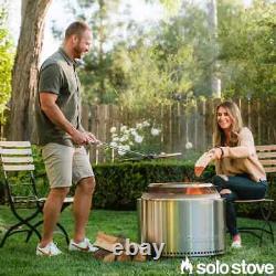 Solo Stove Yukon 2.0 Wood Burning Stainless Steel Fire Pit Bundle