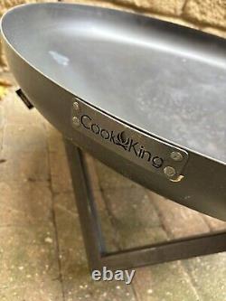 Steel Bowl Fire Pit NEW Cook King Santiago 80cm Steel Firepit Inc Cover