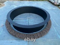 Stone black fire pit kit heatproof fire place smokeless garden log burner wood