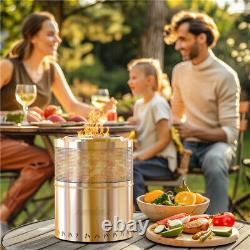 Stove Ranger Smokeless Fire Pit Bonfire Stand PatioGarden Outdoor Camping Heater