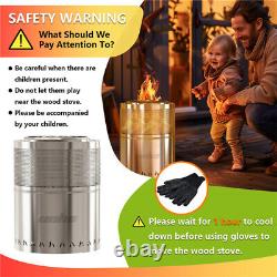 Stove Ranger Smokeless Fire Pit Bonfire Stand PatioGarden Outdoor Camping Heater