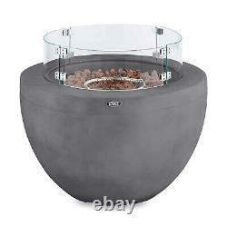 Tower Magna Gas Fire Pit with Smokeless Flame, Round, Magnesium Oxide T978527