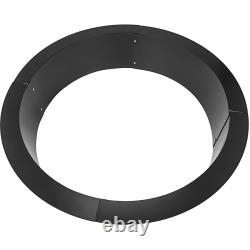 VEVOR Steel Fire Pit Liner Ring Black Grill Outdoors Heavy Duty In-Ground
