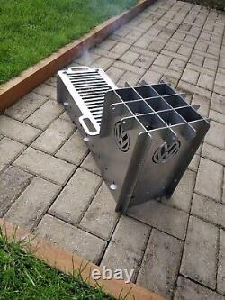 VW portable flat pack BBQ and Grill Fire Pit