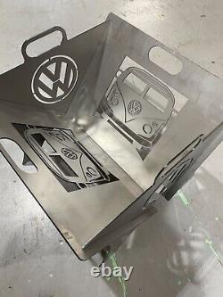 Vw splitty camper van portable flat pack fire pit