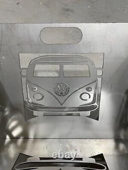 Vw splitty camper van portable flat pack fire pit