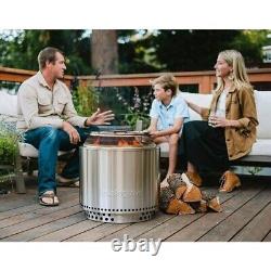 Wood Burning Stainless Steel Fire Pit Portable Solo Stove Bonfire Firepit Bundle