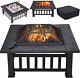 Yaheetech Outdoor Garden Charcoal Fire Pit Barbecue, Mesh Iron Black#