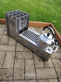 Barbecue portable VW à plat et grillade de feu de camp pliable