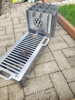 Barbecue portable VW à plat et grillade de feu de camp pliable