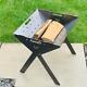 Barbecue Portable Pliable En Acier Inoxydable Haut Pour Camping Caravan Plat