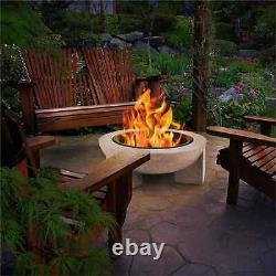 Bol de feu 2 en 1 BBQ 75 cm en acier pour jardin extérieur terrasse bol de feu grill table