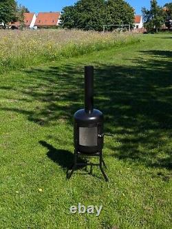 Brûleur de bûches en bouteille de gaz, cheminée de poêle à bois, foyer de jardin fait main, conçu pour durer.