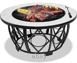 Centurion Supports Fireology NAVARO Chauffage de jardin et terrasse, BBQ, table, foyer extérieur