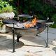 Firepits Uk Plain Jane 90cm Avec Support De Barbecue Pivotant