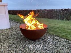 Foyer de feu / fontaine / bac à plantes en acier Corten