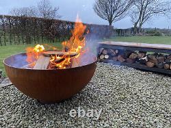 Foyer de feu / fontaine / bac à plantes en acier Corten