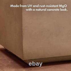 Foyer de gaz gris clair en forme de carré avec tuyau régulateur et poignées en MgO Material