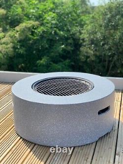 Grand brasero GSD en faux béton MgO avec grille de barbecue pour jardin/patio ! 3 Styles