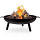 Grand Rond En Acier Brasero Jardin Patio Camping Chauffage Brûleur Bol Bbq Grille