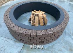 Kit de fosse à feu en brique de 135 cm - Poêle en pierre chauffante à bois résistant à la chaleur