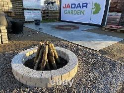 Kit de fosse de feu de 78 cm sans fumée, cheminée en pierre de béton, brique, chauffage de barbecue.