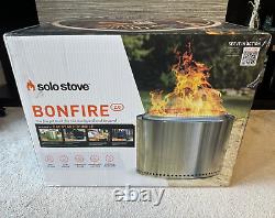 Nouveau pack de foyer en acier inoxydable Solo Stove Bonfire 2.0 à bois