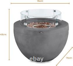 Pit de feu à gaz rond Magna Tower de 76 cm en oxyde de magnésium. PRIX DE LA TOUR £599