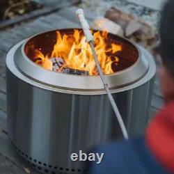 Poêle à bois Solo Stove Yukon 2.0 en acier inoxydable avec ensemble de chauffage extérieur