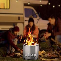 Seul feu extérieur compact Onlyfire, foyer portable à combustion de bois avec moins de fumée